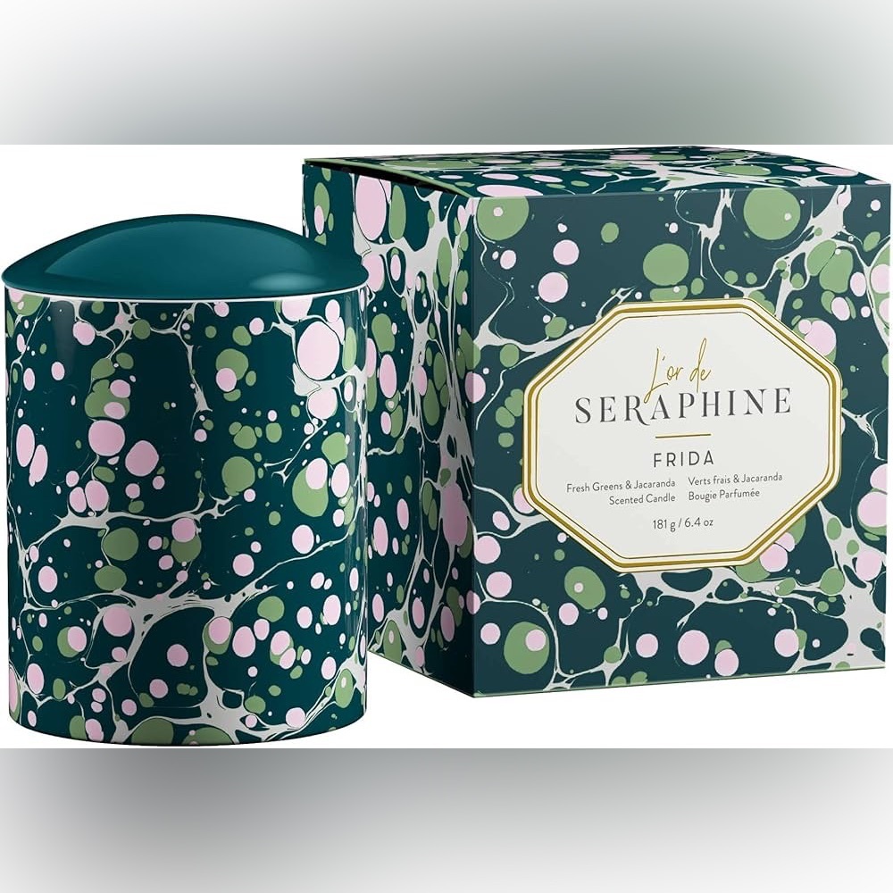Frida Scented Candle - Fresh Greens And Jacaranda